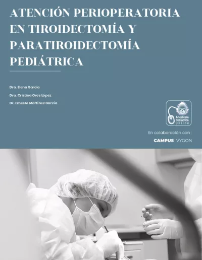 Portada protocolo Atención perioperatoria en tiroidectomía y paratiroidectomía pediátrica